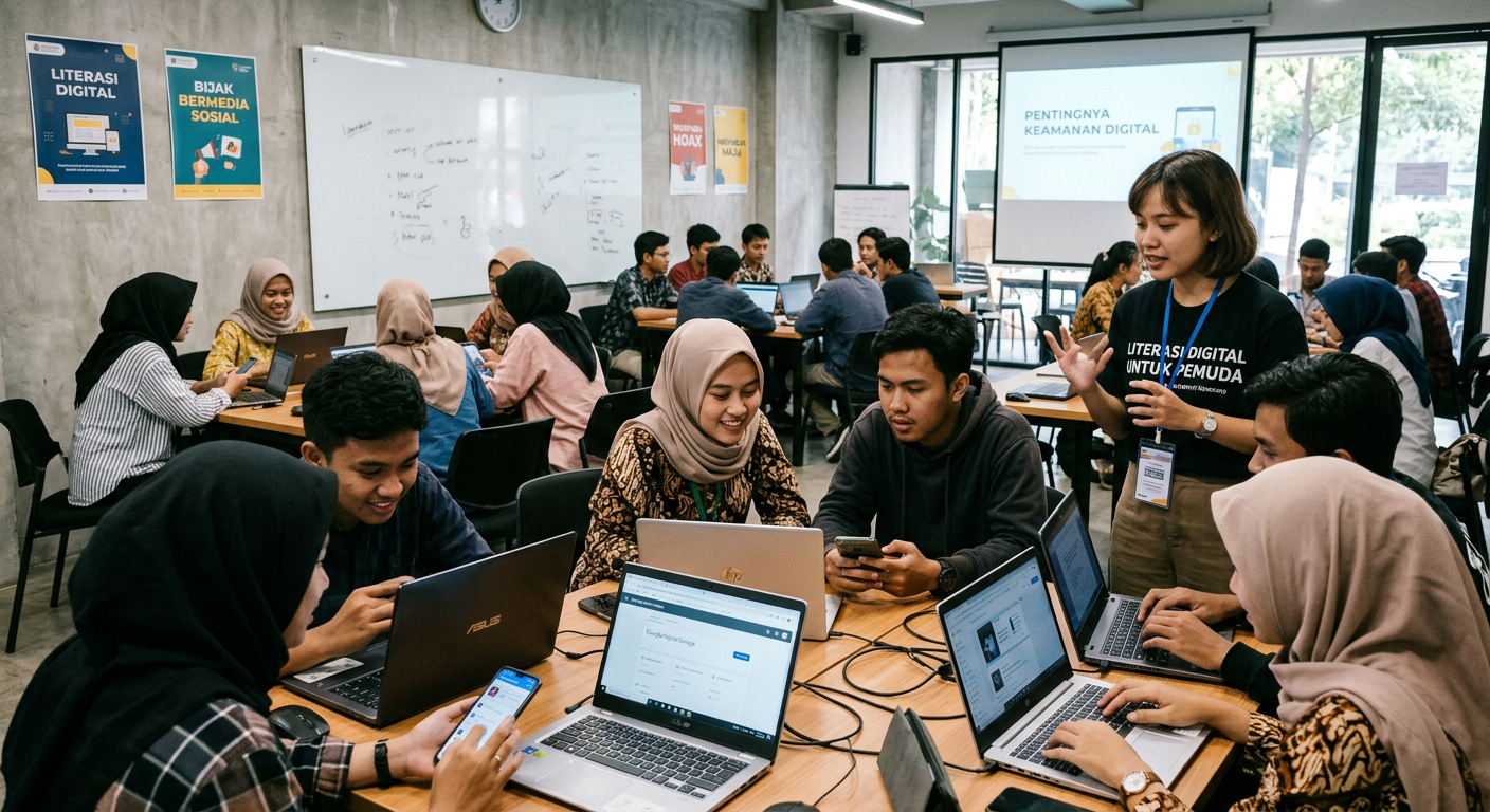 Workshop Literasi Digital Pemuda - kegiatan LIVESGP BANTEN