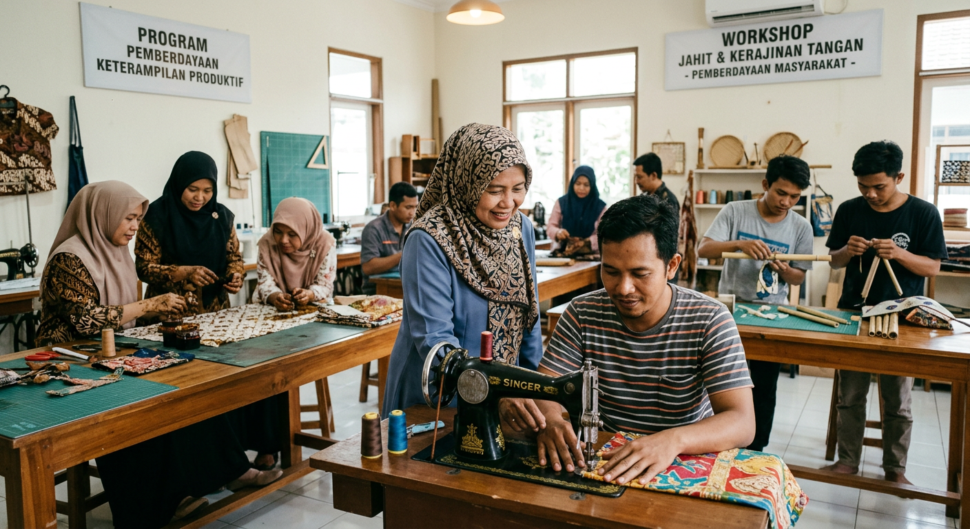 LIVESGP BANTEN Berdaya - Program pemberdayaan masyarakat dan peningkatan keterampilan produktif.